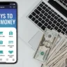 Infographic showing how to make money on Instagram.