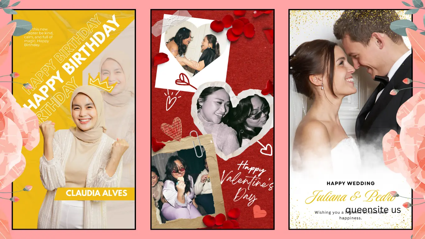 Canva Invitation Maker – Birthday Balloons Design