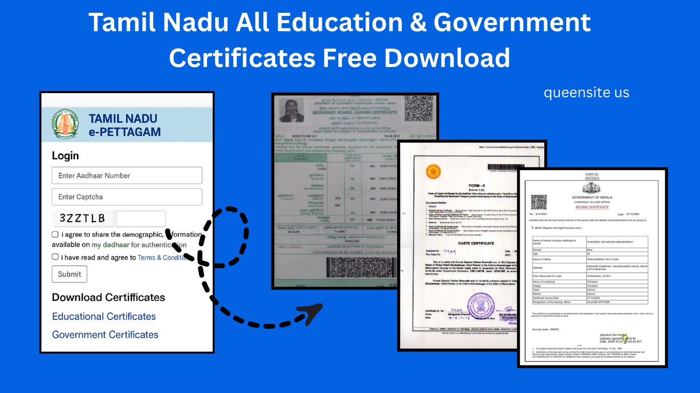 Download the TN mark sheet online